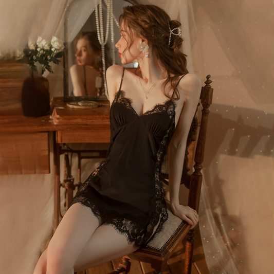 吊带蕾丝冰感睡裙