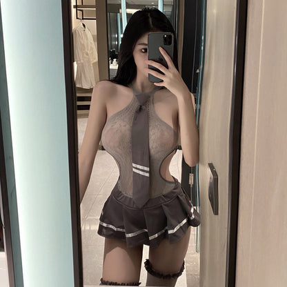 小胸勿拍|学妹风性感套装