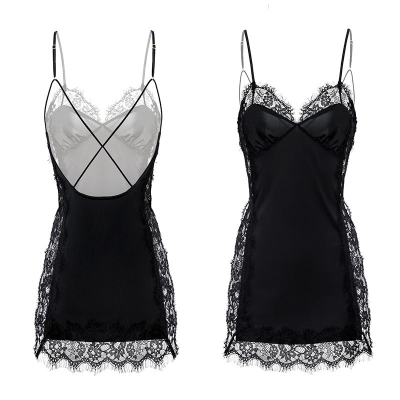 吊带蕾丝冰感睡裙